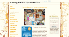Desktop Screenshot of making-mini-scrapbooks.com