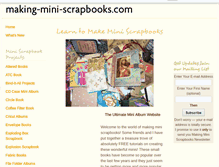 Tablet Screenshot of making-mini-scrapbooks.com